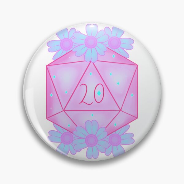 Item preview, cute d20 designed and sold by Little Crows Trinkets.