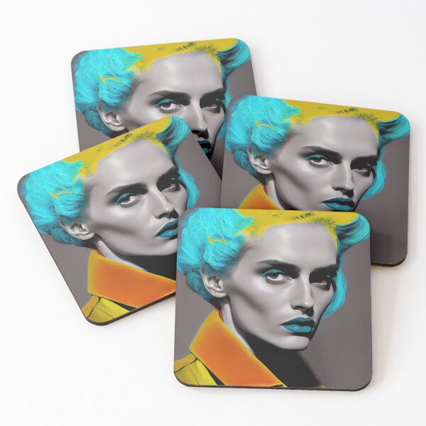 Item preview, Sensational Model: Colorful and Dynamic Pop-Art Graphic Depicting a Fashion Icon designed and sold by Piotrek0001.