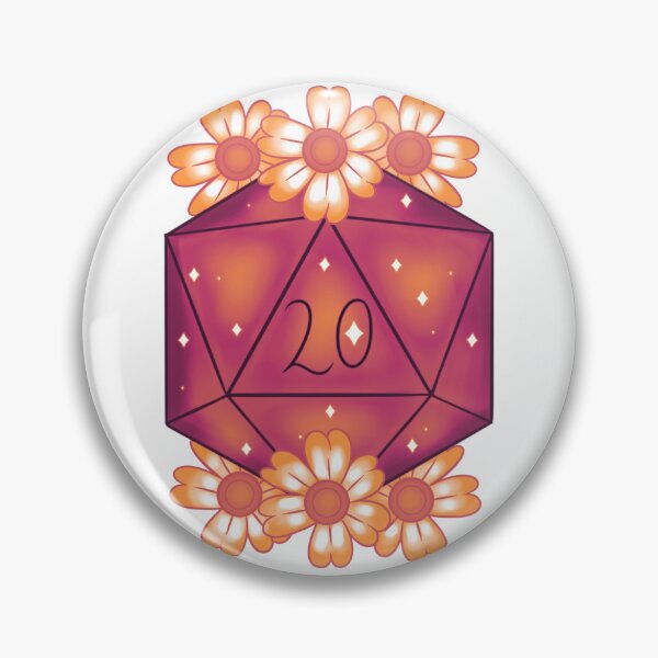 Item preview, cute d20 designed and sold by Little Crows Trinkets.