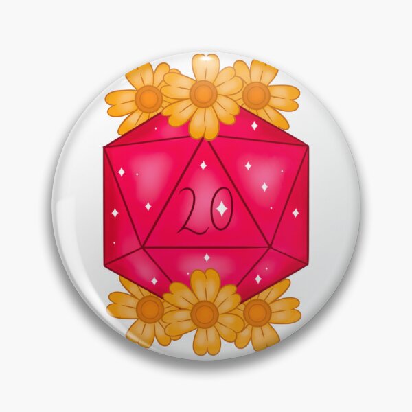 Item preview, cute d20 designed and sold by Little Crows Trinkets.