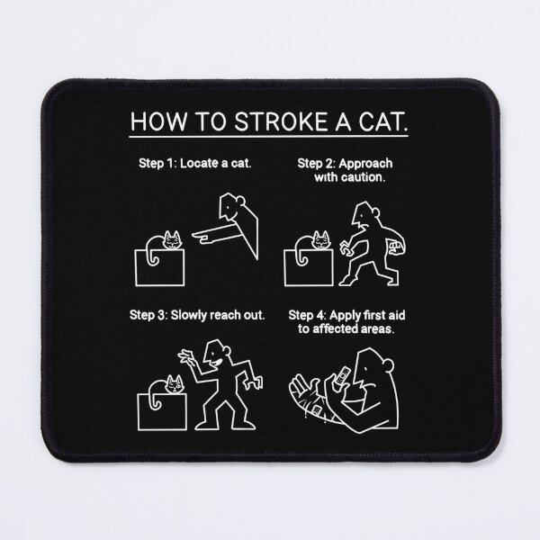 Item preview, How to stroke a cat designed and sold by RickThompsonArt.