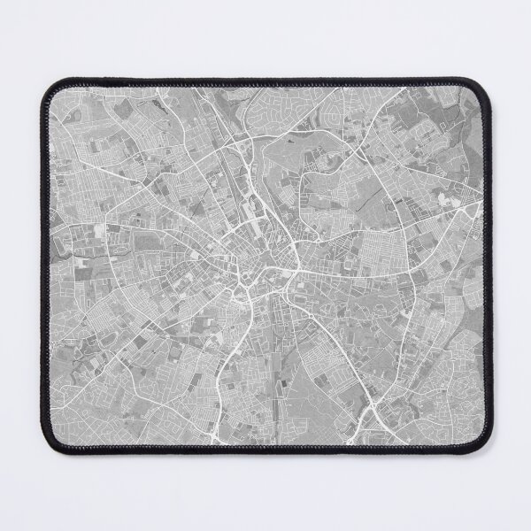 Item preview, Map of Bradford (England) in gray vintage style designed and sold by blursbyai.