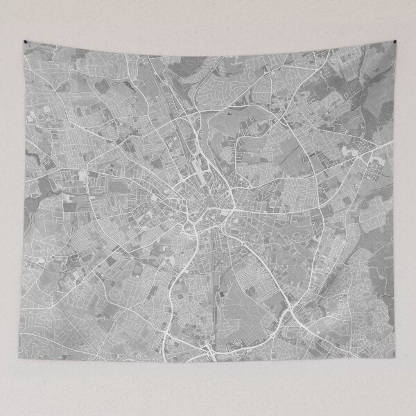Artikelvorschau, Map of Bradford (England) in gray vintage style entworfen und verkauft von blursbyai.
