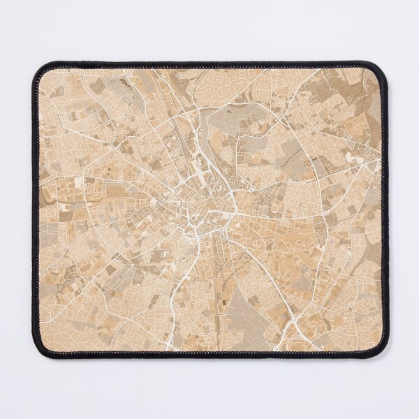Item preview, Map of Bradford (England) in sepia vintage style designed and sold by blursbyai.