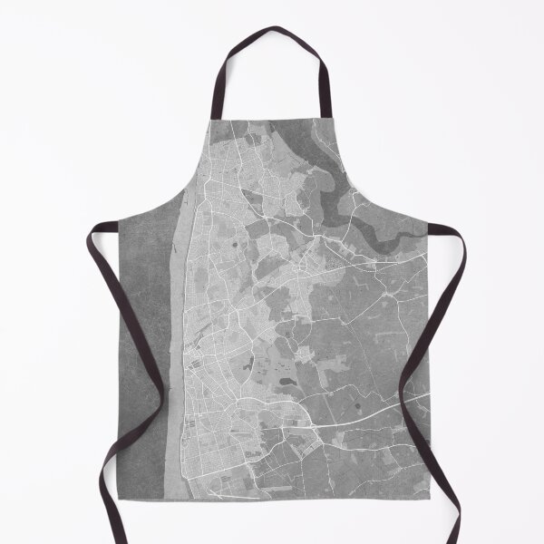 Item preview, Map of Blackpool (England) in gray vintage style designed and sold by blursbyai.