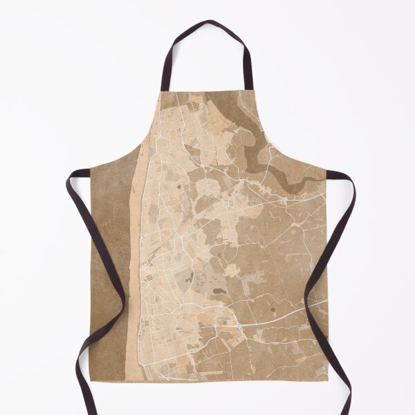 Item preview, Map of Blackpool (England) in sepia vintage style designed and sold by blursbyai.