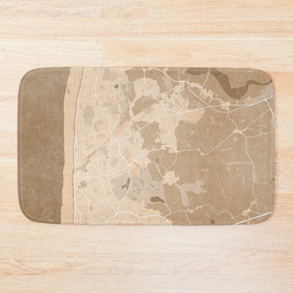 Item preview, Map of Blackpool (England) in sepia vintage style designed and sold by blursbyai.