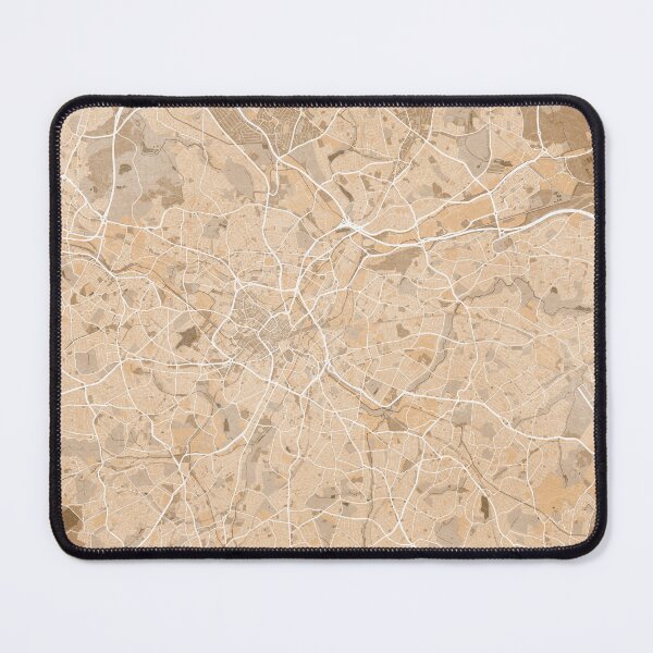 Item preview, Map of Birmingham (England) in sepia vintage style designed and sold by blursbyai.