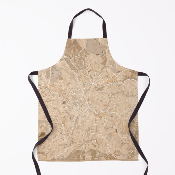 Item preview, Map of Birmingham (England) in sepia vintage style designed and sold by blursbyai.