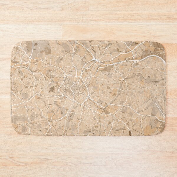 Item preview, Map of Birmingham (England) in sepia vintage style designed and sold by blursbyai.