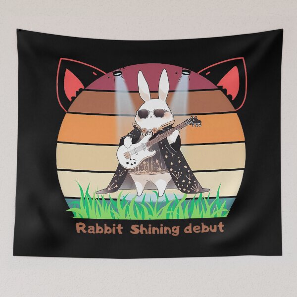 Item preview, Cool rabbit guitarist shines on stage designed and sold by Cahlie Li.