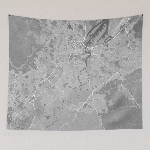 Artikelvorschau, Map of Belfast (Northern Ireland) in gray vintage style entworfen und verkauft von blursbyai.