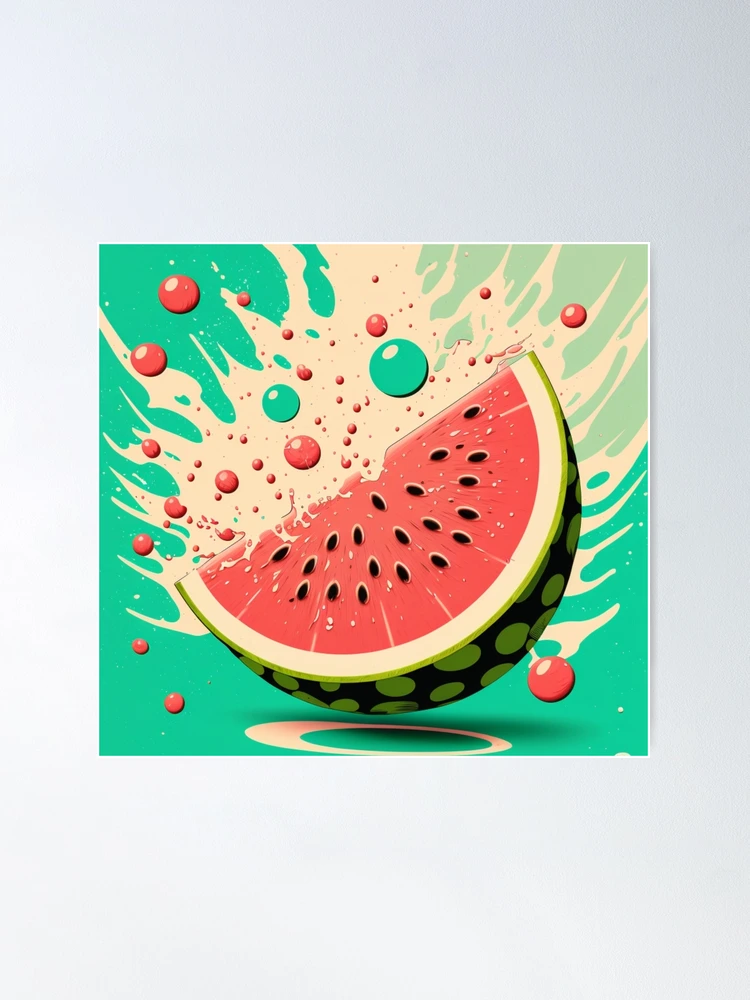 Sweet Summer Watermelon Canvas Art - Spot of Tea Designs