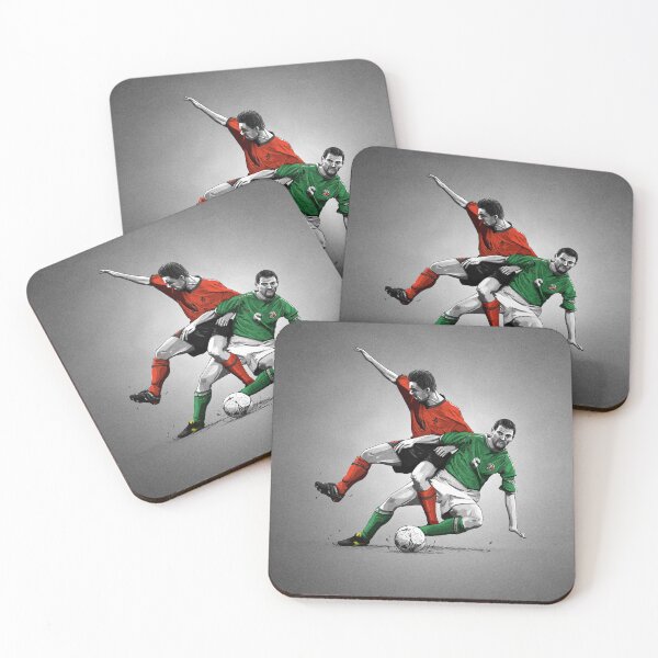 Item preview, Roy Keane v Marc Overmars  - Ireland v Netherlands Lansdowne Road Artwork designed and sold by barrymasterson.