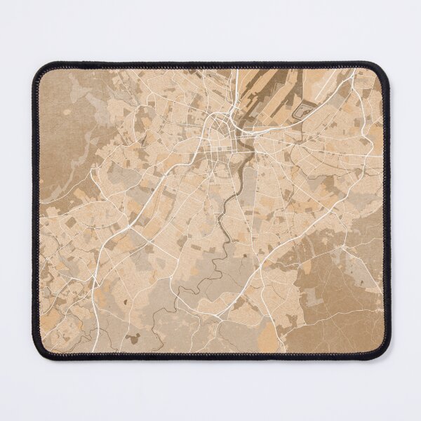 Item preview, Map of Belfast (Northern Ireland) in sepia vintage style designed and sold by blursbyai.