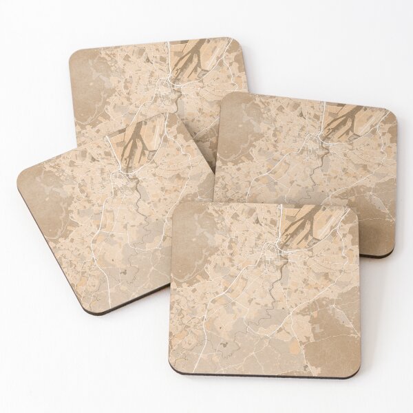 Item preview, Map of Belfast (Northern Ireland) in sepia vintage style designed and sold by blursbyai.