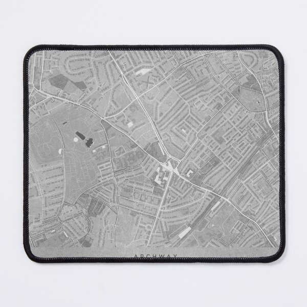 Item preview, Map of Archway downtown (England) in sepia vintage style designed and sold by blursbyai.