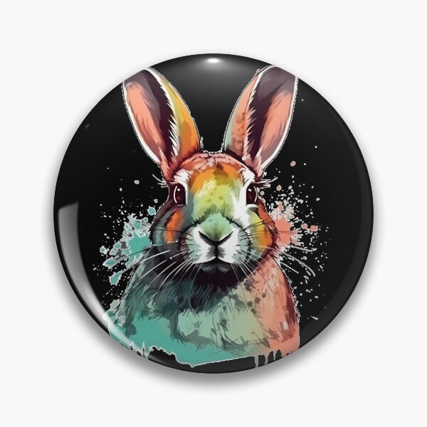Item preview, Vivid Hare - Rabbit in Watercolor designed and sold by child-of-nature.