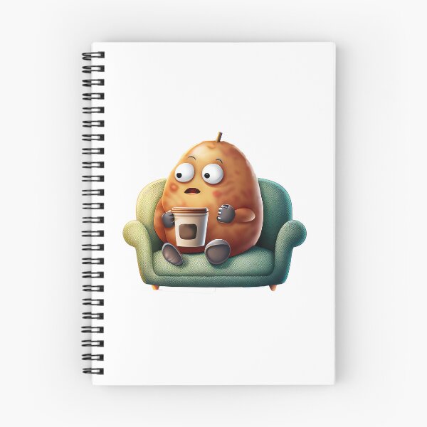 Item preview, Adorable Couch Potato on a Coffee Break designed and sold by shopfindingbeni.