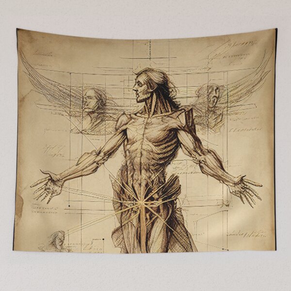 Item preview, Dark Fantasy Anatomical Diagram designed and sold by WalterWhatFace.