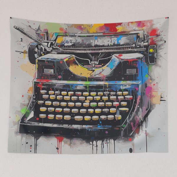 Item preview, Retro Vintage Typewriter Graffiti designed and sold by TheHellSong.