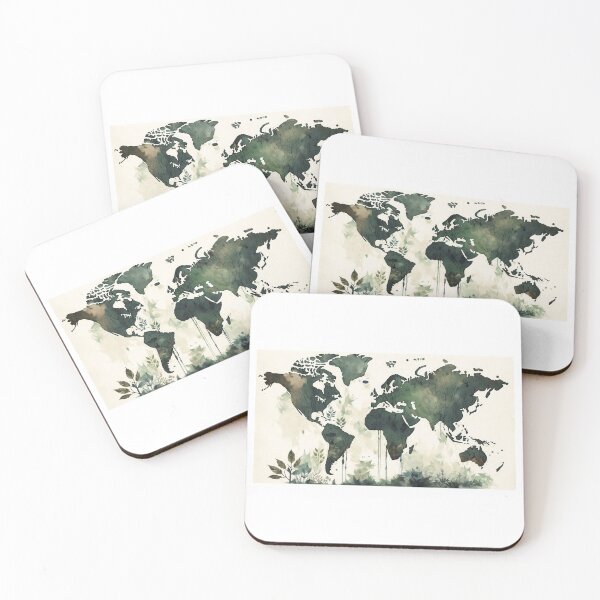 Item preview, World map  designed and sold by Okracha.