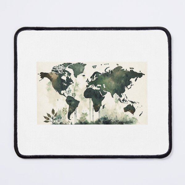 Item preview, World map designed and sold by Okracha.