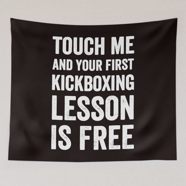 Item preview, Touch Me and Your first kickboxing lesson is free designed and sold by Captain Mood.