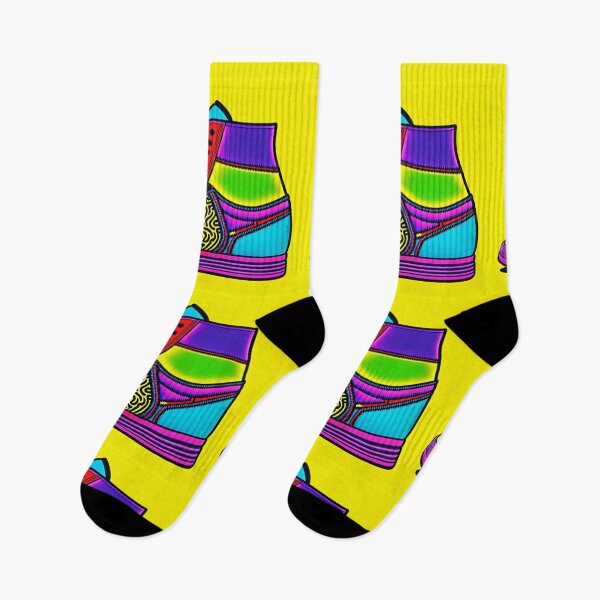 Item preview, A Pair of Highly Colourful Pop Art Trainers designed and sold by KALEIDOSCOPE UK.
