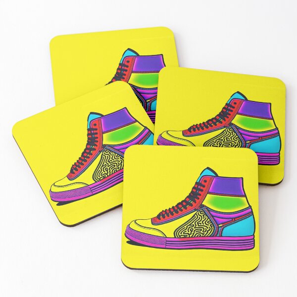 Item preview, A Pair of Highly Colourful Pop Art Trainers designed and sold by KALEIDOSCOPE UK.