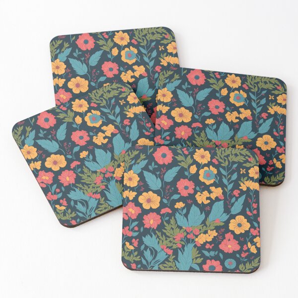 Item preview, flowers patten orange red blue designed and sold by jkrphoto.