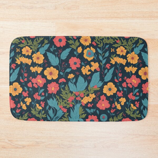 Item preview, flowers patten orange red blue designed and sold by jkrphoto.