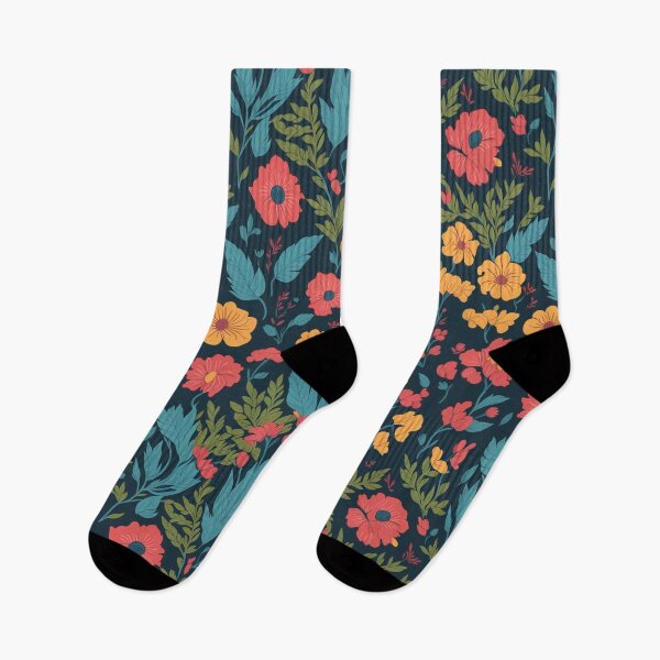 Item preview, flowers patten orange red blue designed and sold by jkrphoto.