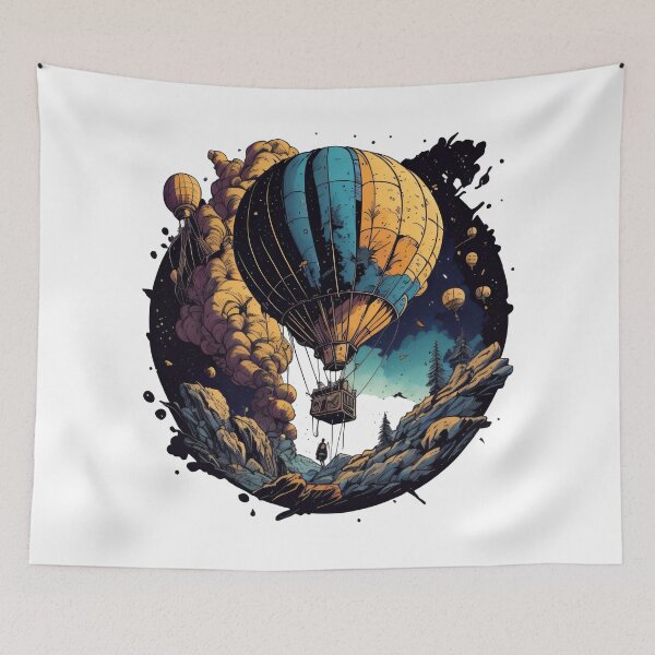 Item preview, Hot Air Balloon in Space designed and sold by Seljomoon.