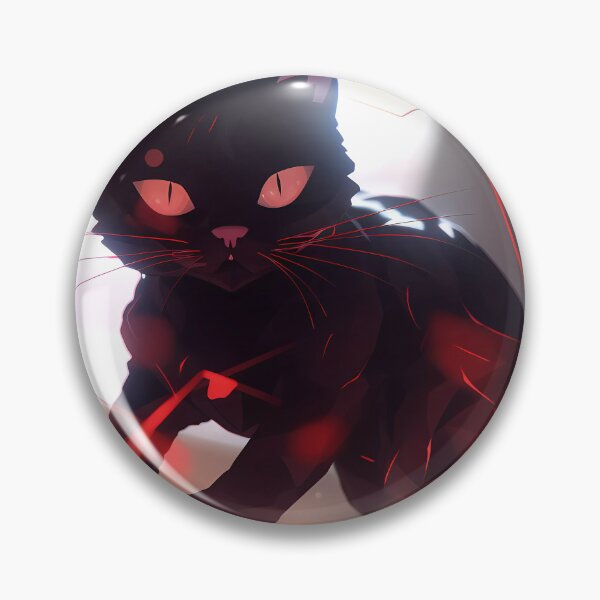 Artikelvorschau, Playful Black Cat Chasing Red Laser Beams on Metallic Surface entworfen und verkauft von SingularityGeek.