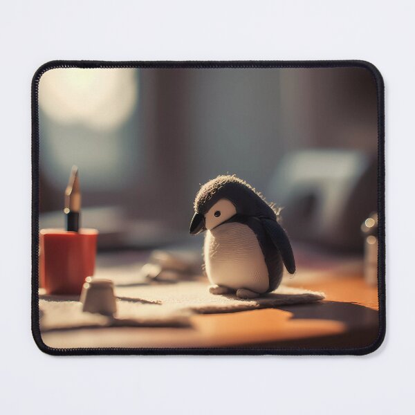 Item preview, Real Woolen Miniature Penguin Lost in Thought designed and sold by SingularityGeek.