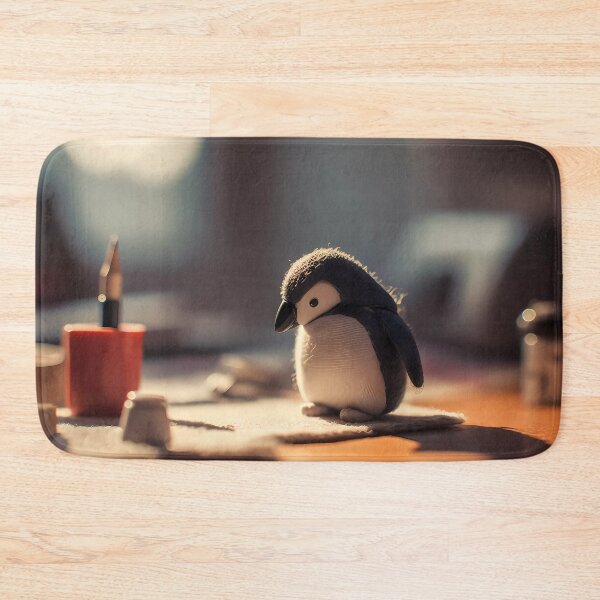 Item preview, Real Woolen Miniature Penguin Lost in Thought designed and sold by SingularityGeek.