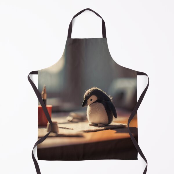 Item preview, Real Woolen Miniature Penguin Lost in Thought designed and sold by SingularityGeek.