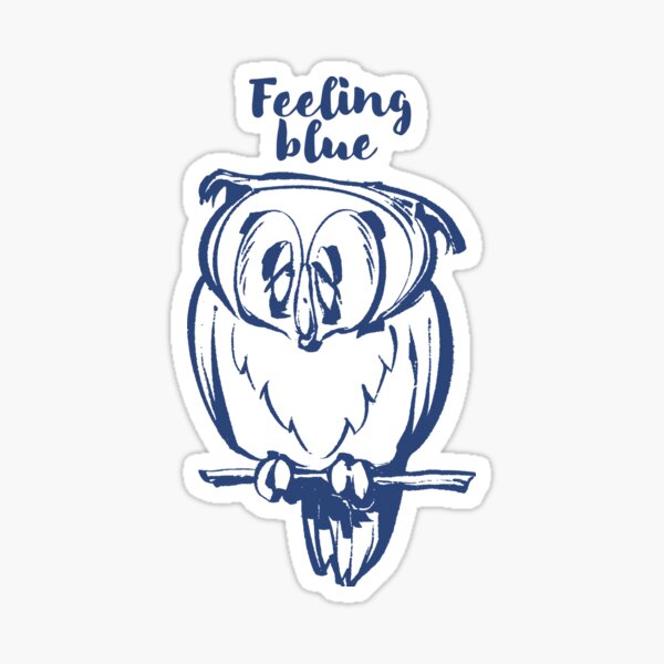 Blue Owl / Illustration Sticker