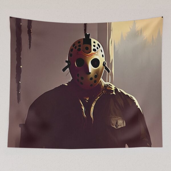 Item preview, Jason in hockey mask designed and sold by FilmArtPrints.