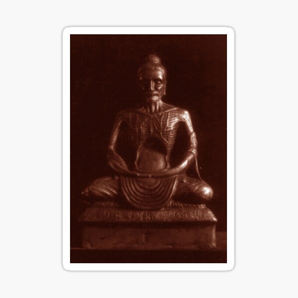 Ascetic Buddha Bronze Sticker