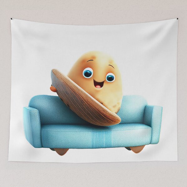 Item preview, Adorable Couch Surfing Potato  designed and sold by shopfindingbeni.