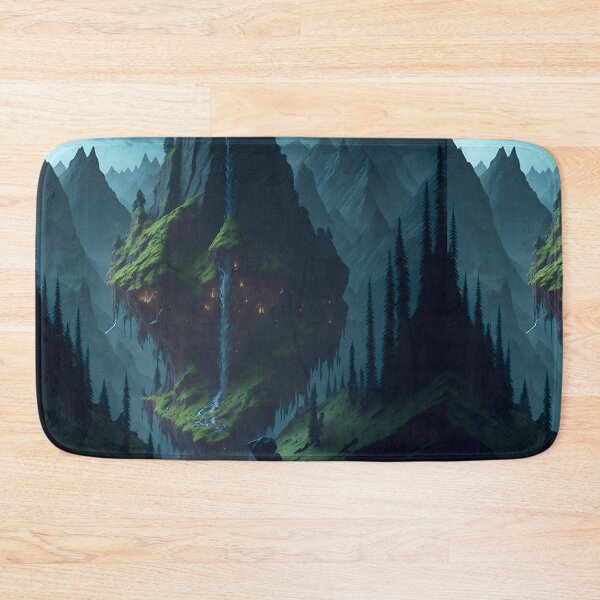 Item preview, Fantasy Oasis Mystical Mountain scape Enchanted Waterfall designed and sold by RedArtG09.