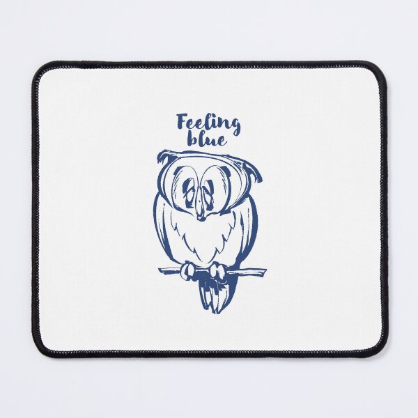 Item preview, Blue Owl / Illustration designed and sold by illustuff.