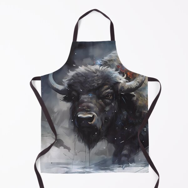 Item preview, Struggling Bison Trapped in Snow designed and sold by SingularityGeek.