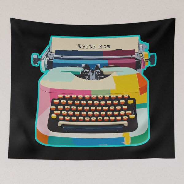 Item preview, Colorful Retro Vintage Typewriter  designed and sold by TheHellSong.