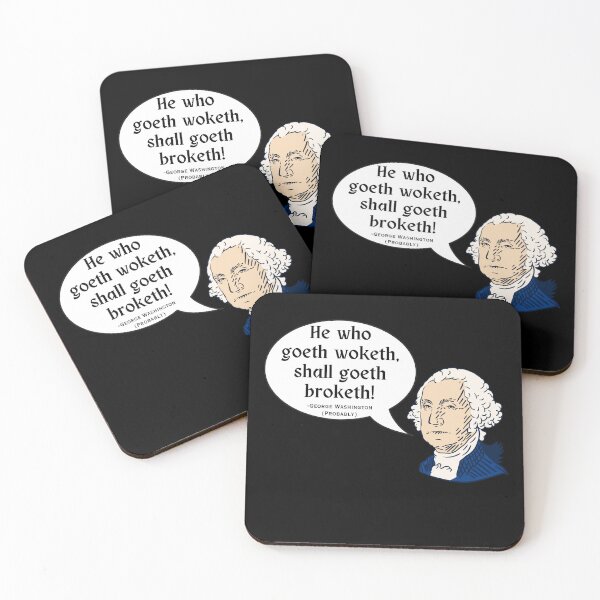 Item preview, Go Woke Go Broke Funny Shirt | Dad Joke | Political Humor | George Washington designed and sold by Topical Supply Co..