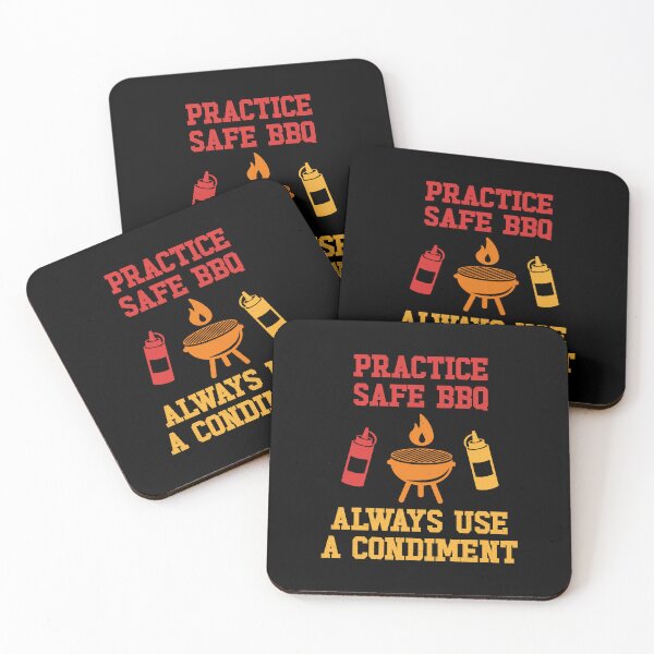 Aperçu de l'œuvre Practice safe BBQ, always use a condiment créée et vendue par PaulSDesign.