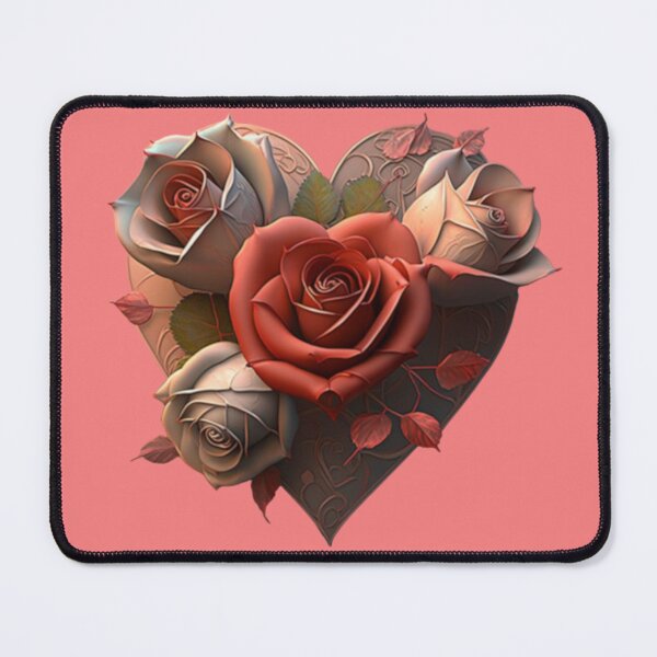 Item preview, four roses in a heart designed and sold by No-No-Name.