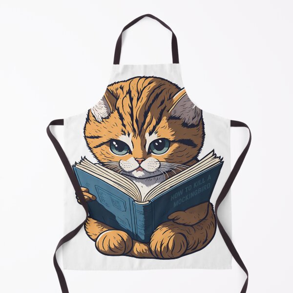 Item preview, Cat reads a textbook designed and sold by Kingrocker.